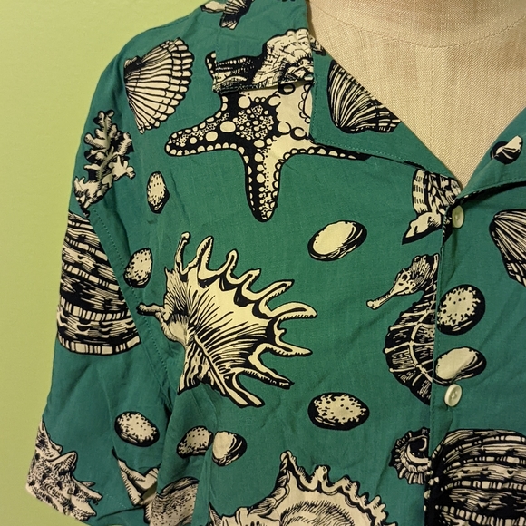Original Use Other - EUC Ocean Inspired button down shirt